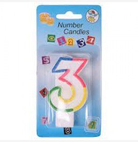 3 Number Candle 