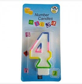 4 Number Candle 