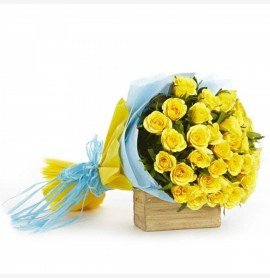 Elegent 30 Yellow Roses Boquet